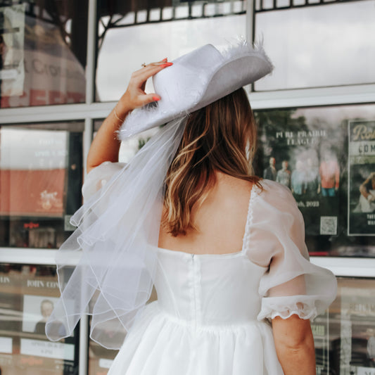 Bride Cowgirl Hat + Veil