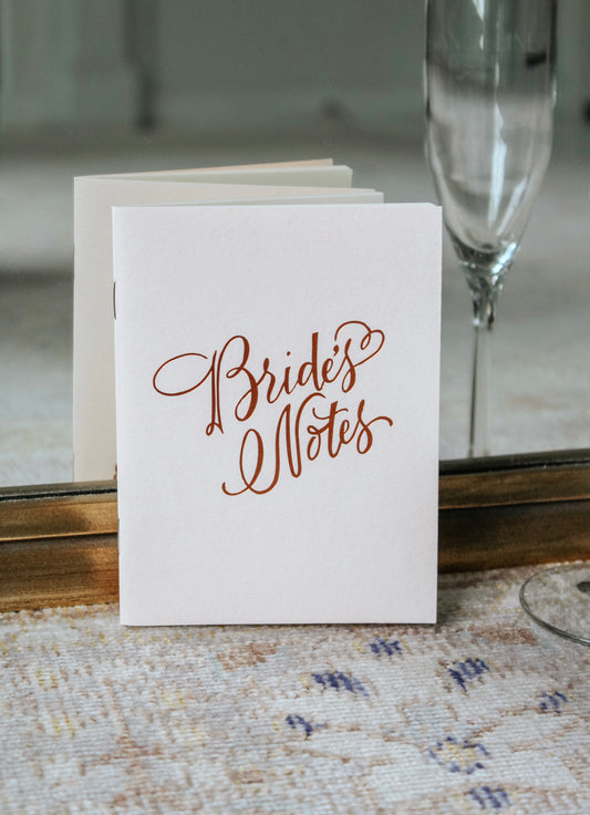 Bride Notes Booklet