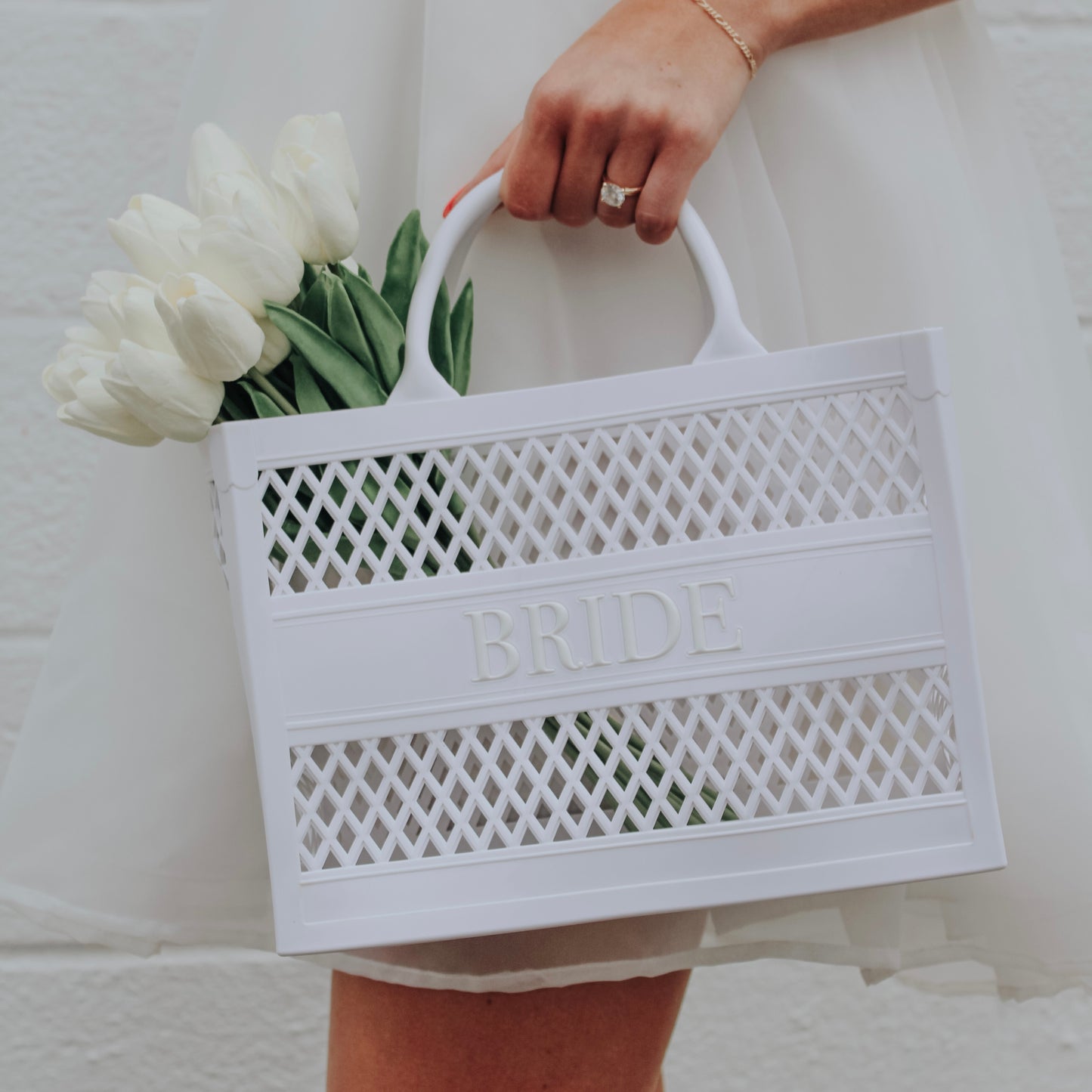 Bride Embossed Jelly Tote